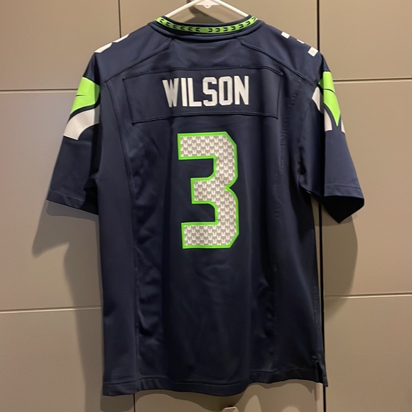Children’s Large, NFL Seahawks Jersey, Russel Wilson #3, Like New - Picture 4 of 4